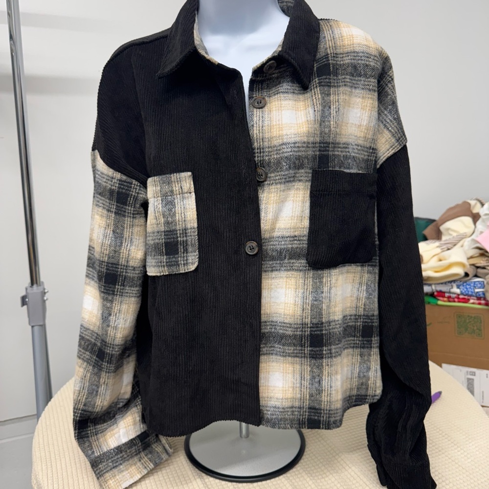 Blu Pepper Black and Gray Jacket